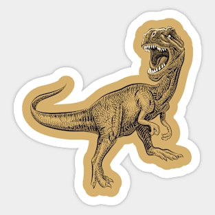 Dinosaur artistic hand drawn Sticker